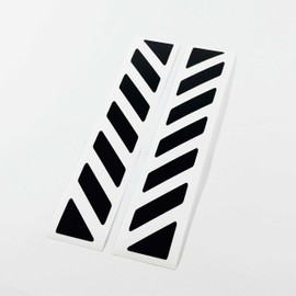 2 x Reflective Stickers for Touratech Motorcycle Aluminium Panniers (Black 071)