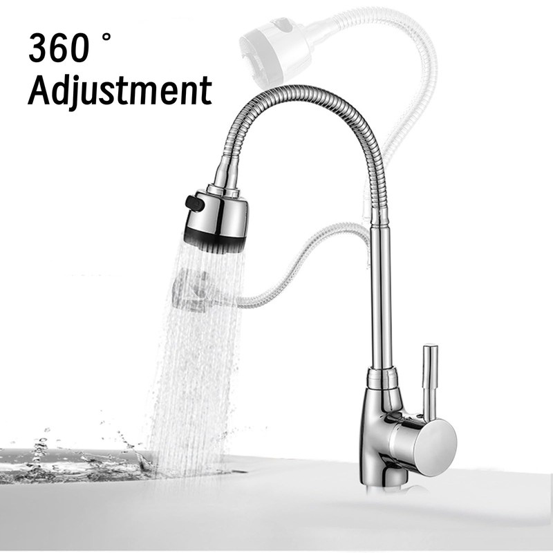 G1/2 Inch Household Kitchen Single Cold Water 360° Rotating Wall