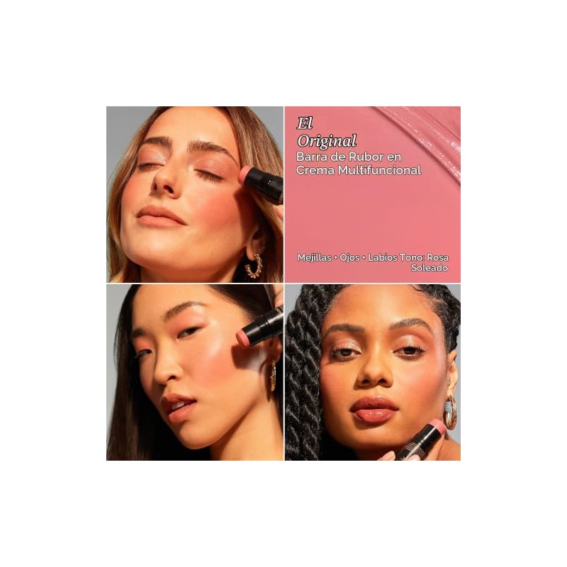 NUDESTIX Nudies Blush Stick – 3-in-1 Cream Blush for Cheeks,
