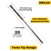 Drilax 1mm Diamond Drill Bit Set (20-Pcs) with Collet |