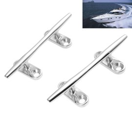 Cleats Boat Cleats Set of 2 Marine Grade 316 Stainless Steel Small Marine Boat Mooring Sailboat Jet Ski Mooring Cleats Mooring Sea Anchor Deck Rope Fixing 100mm