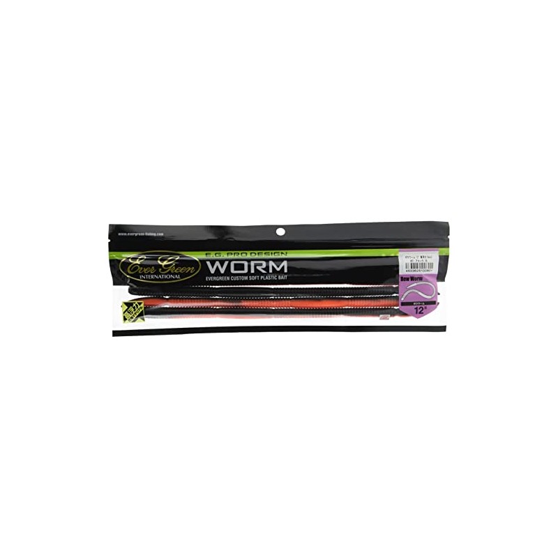 Evergreen #H71 Worm, Bowworm, High Buoyancy, 12 inches, Akahara