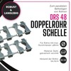 Erwin Weiß GmbH 2 x Double Pipe Clamp Steel I