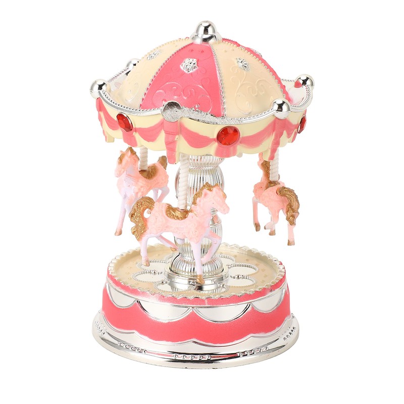 Novelty LED Merry GO Round Music Box Carousel Musical Box