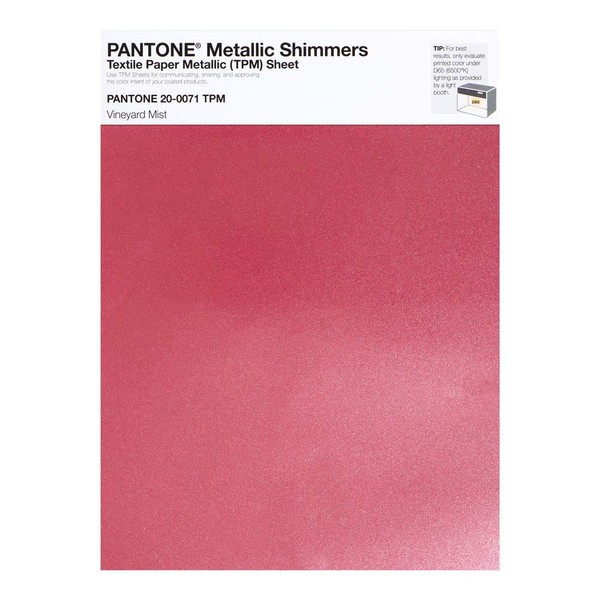 Pantone Metallic Shimmer TPM, 8.5x11 Inch Sheet, 20-0071 Vineyard Mist