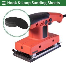 X AUTOHAUX Sandpaper Hook & Loop Sanding Sheets 180x180mm Black 220 Grit Round Efficient Grinding and Polishing Automobile Manufacturing and Repair Woodworking