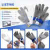 AmzFirst Cut Resistant Gloves Food Grade & Stainless Steel Mesh