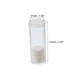 PATIKIL Round Coin Tubes, 5 Pack Coin Storage Tubes with Storage Box Fit 32mm Coins for Collectors Collection Supplies, Clear