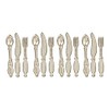 Melody Jane Dolls House Silver Cutlery Set Miniature Metal Kitchen