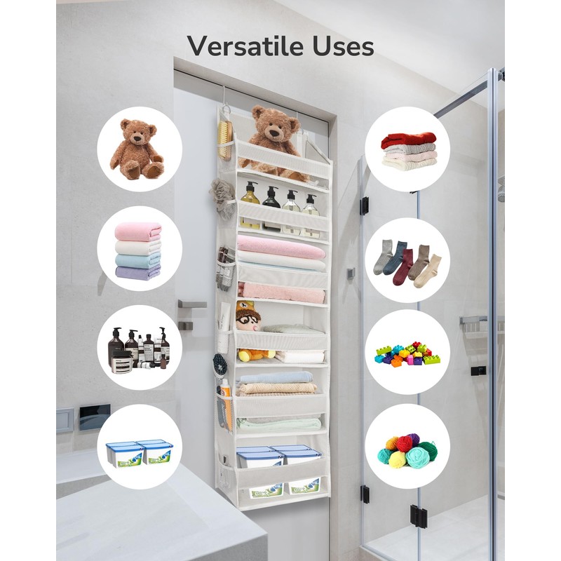 ULG 2 Pack Over The Door Organizer with 6 Large
