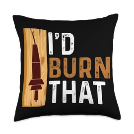 Woodburning Kit Adults Pyrography Lover Tools Artist Blanks Woodburner Pyrography Throw Pillow, 18x18, Multicolor