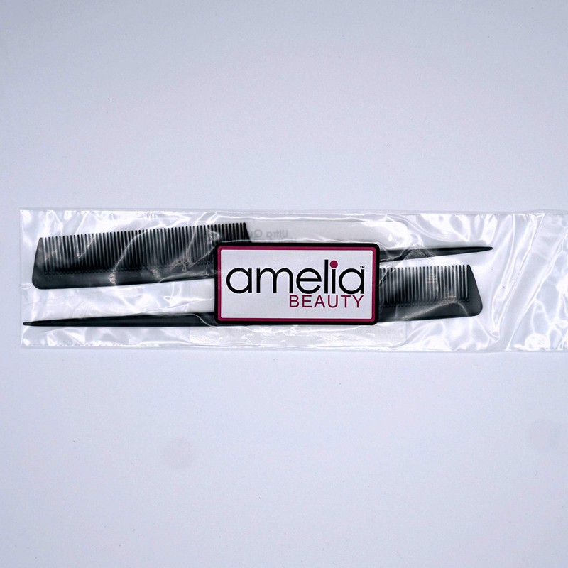 8.5in Rat Tail Carbon Comb (2 Pack)