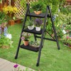3 Step Ladder Folding Step Stool for Kitchen Home Closet