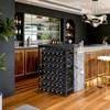 Bambition Bamboo Wine Rack Freestanding Floor, 7-Tier 42-Bottle Wine Storage