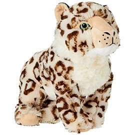 Animal Instincts Snow Mates Sophia Snow Leopard, Squeaky Soft Plush Chew Companion Dog Toy - Large