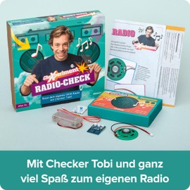 FRANZIS CheXperiment 67228 Radio Check - Discover the World of Radio with Checker Tobi and Build Your Own FM Radio! Multi-Coloured