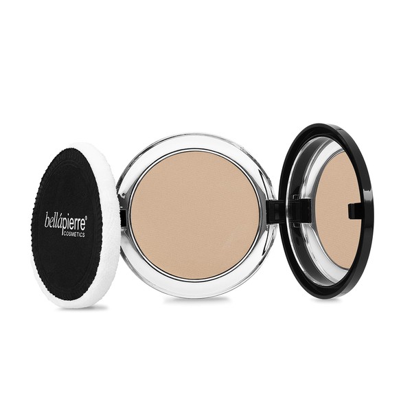 bellapierre Compact Mineral Foundation SPF 15 | Vegan & Cruelty Free | Full Coverage | Hypoallergenic & Safe for All Skin Types | Oil & Talc Free - 0.35 Oz - Cinnamon