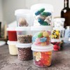 com-four® 96 x Storage Containers with Lids - Universal Plastic