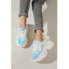 K KIP WOK Chunky Sneakers for Women Fashion Platform White