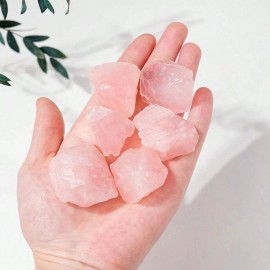 Unique Rough Rose Quartz Crystal Stone Natural Protection Healing Gift Raw Stone