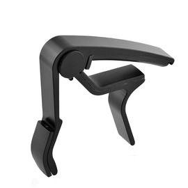 Capotraste de Guitarra Acústica/Eléctrica/Bajo. (Capo Traste Duradero), Aleación de Aluminio Con Almohadillas Acolchadas Que Protegen Tus Instrumento Musicales – [Color Negro]