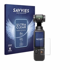 Savvies 6 Pack Screen Protector compatible with DJI Osmo Pocket 3 Protection Film Clear