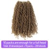 LOCSBYHAND 10 Inch 10 Packs Yanky Twist Crochet Hair Pre-twisted