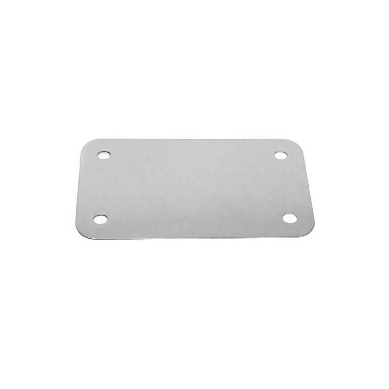 Stainless Steel Backing Reinforce Plate for Motorcycle License Plate, Chrome