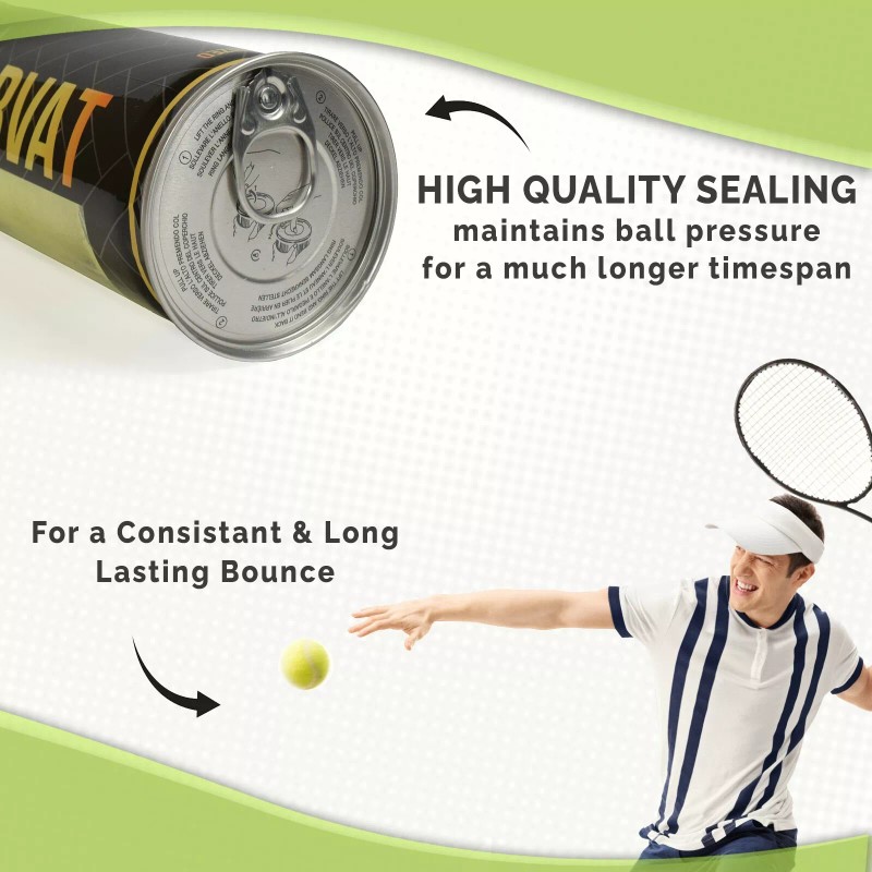 Morvat Professional Heavy Duty & High Pressured Tennis Balls, 12