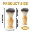 Shaving Brush, 2 Pack Wooden Handle Shaving Brushes for Men,