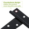 4 Pcs Heavy Duty T Hinges with Mounting Screw, 4