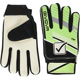 Givova Stop Goalkeeper Glove, Men's, Stop, Giallo Fluo/Nero