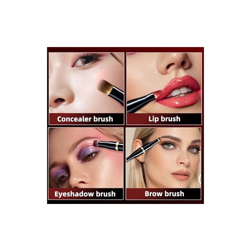 Unaone Brocha de Maquillaje 4 En 1 Brocha de Viaje