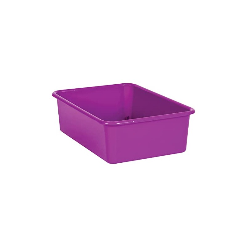 Teacher Created Resources® Purple Large Plastic Storage Bin