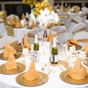 Weddecor 20 Inch White Cotton Polyester Table Napkin for Home,