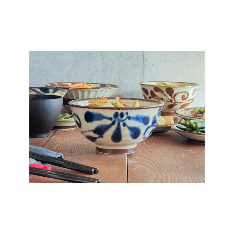 Tableware East Sh-019-01 Donburi 5.9 inches (15 cm) Tall Ryukyu