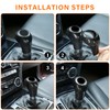 DIYUCAR Carbon Fiber Style ABS Car Gear Shift Head Trim