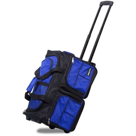 Hipack Dejuno 20-Inch Carry-On Rolling Duffle Bag, Blue