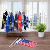 22 Pack All Branches Military Flags Set, Small Mini Armed
