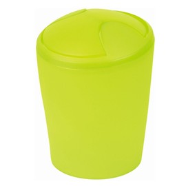 Spirella Kosmetikeimer Move Abfalleimer Schwingdeckeleimer | Kunststoff | 5 Liter |Kiwi Grün