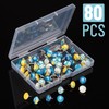 Mr. Pen- Decorative Push Pins, 80 pcs, 8 Unique Designs(Sky