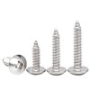 BACSHBY 20 Pcs M4x8mm Self-Tapping Wood Screws Stainless Steel Mushroom