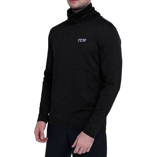 TCA Warm-Up Men's Thermal Running Sports T-Shirt with Turtleneck