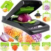 Etievort 16-in-1 Vegetable Cutter, Mandolin Slicer Dicer with 7 Interchangeable