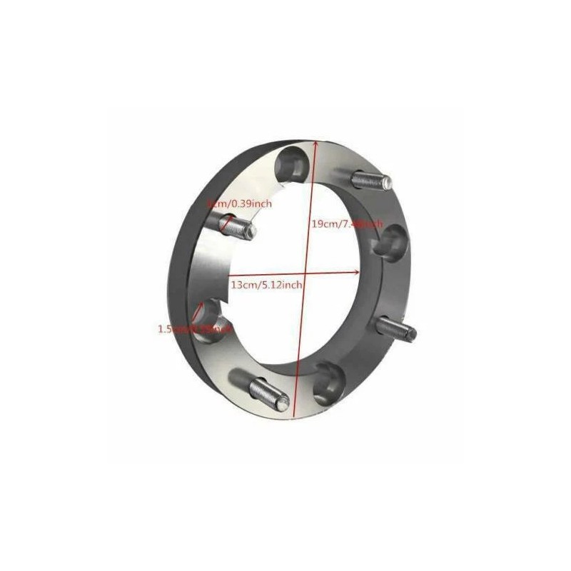 yangparts 2X FOR Polaris 3/8" Hub Stud to 12mm Wheel