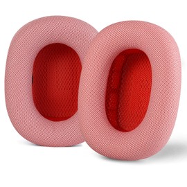 Toyoso Replacement Ear Pads for Airpods Max Headphones, Earpads Cushions with Noise Cancelling Foam, Soft Protein Skin Fabric, Red