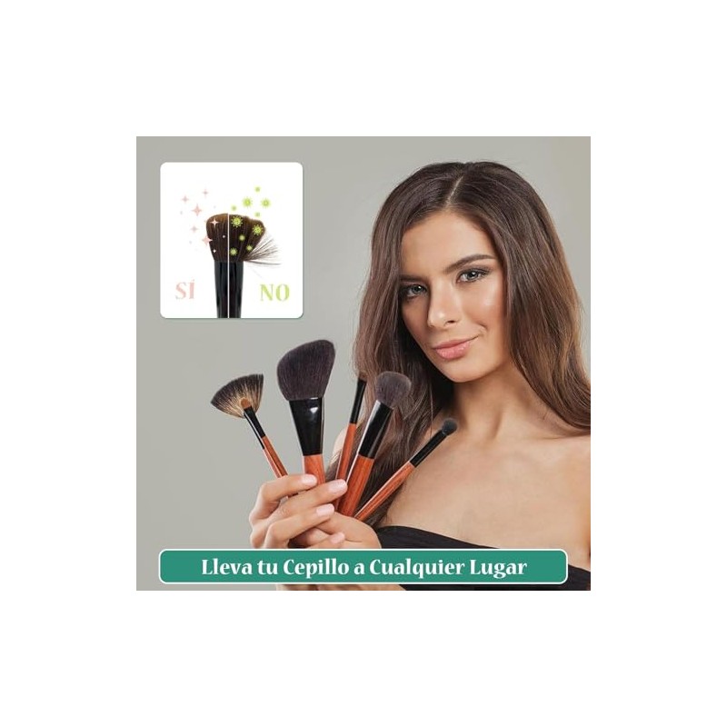 3 Fundas para Brochas de Silicona, Organizador de Brochas de