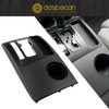 Dasbecan Black Center Console Shifter Bezel Gear Shift Panel Cover