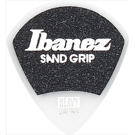 Ibanez PPA18HSGWH Grip Wizard Series Sand Grip Pick [HEAVY] Anti-Slip Material 6 Pack White