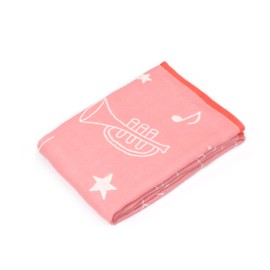 Imabari Towel, Iori "SUKU-SUKU Ongaku" Height Meter Bath Towel, Baby, Soft, Highly Absorbent (Pink)